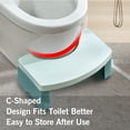 thumbnail image 4 of Portable Squat Toilet Potty Stool Foldable 7" Plastic Step Stool for Adults,Green, 4 of 7