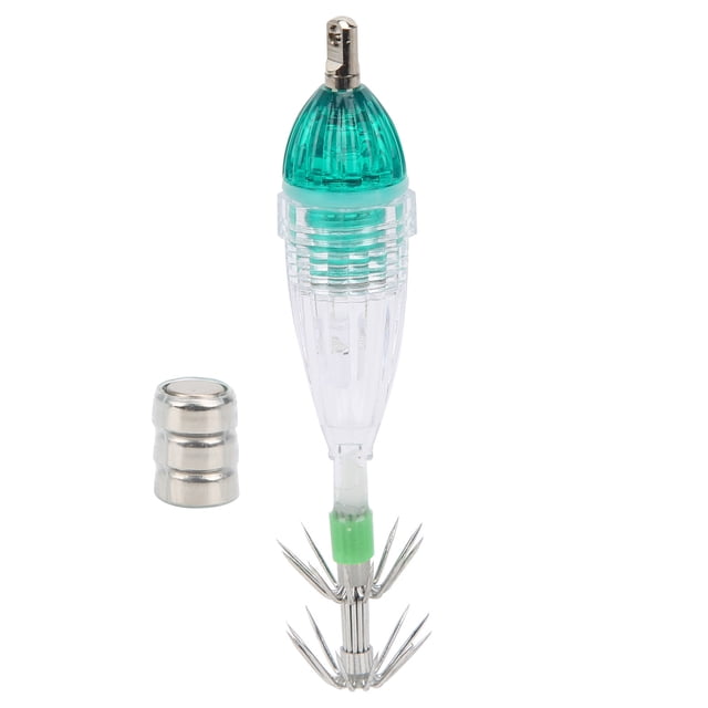 Cebo ligero con anzuelo de calamar NikouMX luz LED para señuelo de pesca