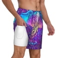 thumbnail image 2 of Kdxio Elephant In Tribal Style Print Men'S Swim Trunks With Compression Liner 7 Inch Inseam Quick Dry Swim Shorts, 2 of 7