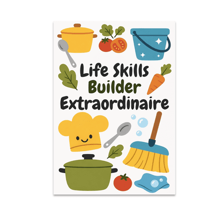 Life Skills Builder Extraordinaire Poster - Special Education Decor - 13x19 Poster Print
