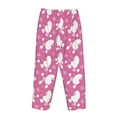 thumbnail image 5 of Naloa Cute Poodle Dog Print Women’s Ultra-Soft Comfy Pajama Lounge Pants with Pockets & Drawstring, 5 of 8