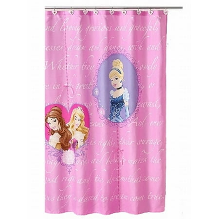 Disney Princess Cinderella Belle Sleeping Beauty Fabric Shower