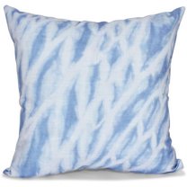 Simply Daisy 16" x 16" Shibori Stripe Geometric Print Outdoor Pillow