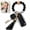 Black, variant on Silicone Beaded Bracelet Keychain Wristlet Key Ring Bangle Chains for Women with Leather Tassel(Black/Gray)