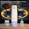 thumbnail image 5 of Portable Bottle Warmer for Travel, Bottle Warmer On The Go with Quick Heating, Preset Modes and Precise Temperature Control, Water & Milk Warmer with Long Battery Life, Purple, 5 of 8