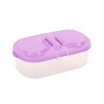 thumbnail image 2 of Cheer US 2 Grid Reusable Plastic Food Storage Containers with Lids,Refrigerator Crisper Box Fresh Snacks Fruit Storage Box for Produce, Fruits, Vegetables, Meat and Fish, 2 of 7