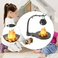 thumbnail image 6 of 5 Pieces Miniature Hanging Stove Camping Kit with Realistic Detailed Resin and Wood for Dollhouse Micro Landscape, 6 of 9