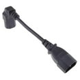 thumbnail image 6 of C14 to C13 Plug Cable, IEC 320 Male to Female Adapters Angle Cords 190mm (Pack of 1), 6 of 7