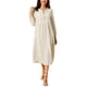 thumbnail image 2 of VESTIDO BOHEMIO DE MUJER INSPIRE CHIC Con Cuello en V con Cordón, Cintura Alta, Mangas Largas y Longitud Midi Talla S Albaricoque, 2 of 6