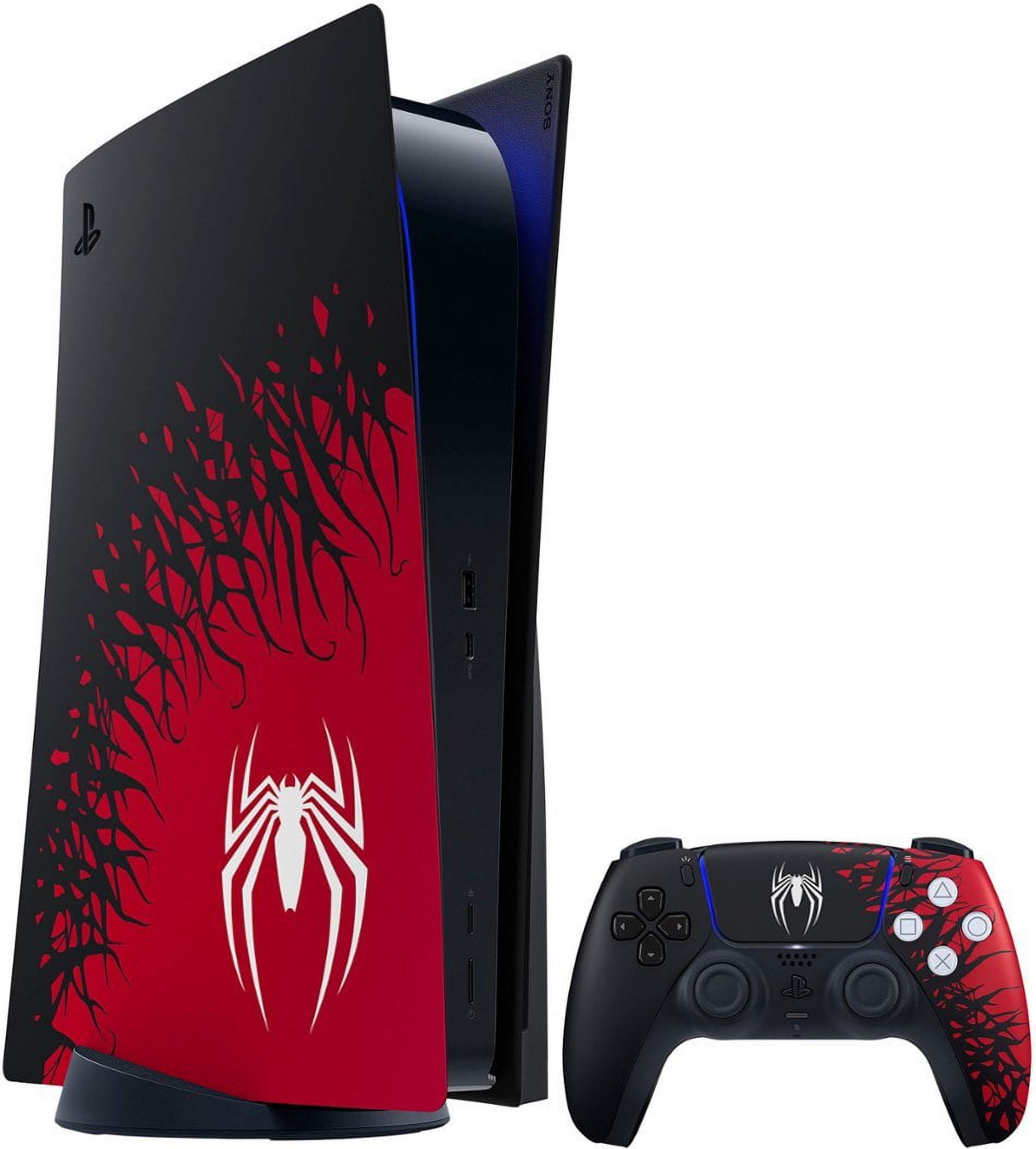 TEC New Sony PlayStation_PS5 Gaming Console(Disc) with Marvel’s Spider-Man  2 Bundle - White Edition