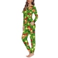 thumbnail image 2 of Renewold Women's Christmas Pajama and Pants Set of 2 Xmas Ball Candy Canes Sleepwear Long Sleeve Shirt Loungewear Novelty Multi-Season Scoop Neck Sweatshirt Size 5XL, 2 of 4