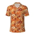 thumbnail image 2 of Daiia Hippie Flower Pattern Men’s Polo Shirts,Solid Deck Shirt,Classic Fit, Breathable Cotton Polo for Casual and Sport Wear-3X-Large, 2 of 7