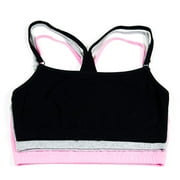 Fruit of the Loom - Women's Racerback Sport Bras, 3-Pack