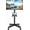 Without Rotation, variant on Rolling TV Stand Mobile TV Cart for TVs, Portable TV Floor Stand with Wheels for 27 32 40 43 50 inch Flat/Curved TVs, Height Adjustable, Tilting Mount, Max VESA 400x400mm