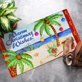 thumbnail image 4 of Christmas Welcome Doormat Front Door Mat, Rubber Back Non Slip Door Mat Entrance Rug Shoe Scraper 17.2" x 28.75", Low-Profile Printing Mat for Entry, Garage, Patio, High Traffic Areas (Blue Warm), 4 of 7