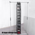 thumbnail image 2 of 10 Pockets Over Door Hanging Bag Shoe Rack Tidy Hanger Storage Organizer, 2 of 11