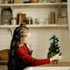 thumbnail image 5 of Árbol de Navidad artificial miniatura verde, 30cm, decoración de escritorio, árbol de mesa de Navidad, decoraciones de mesa de Navidad, 5 of 6