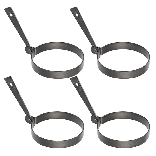 4 moldes antiadherentes para huevos fritos, gruesos y redondos para cocinar huevos escalfados.