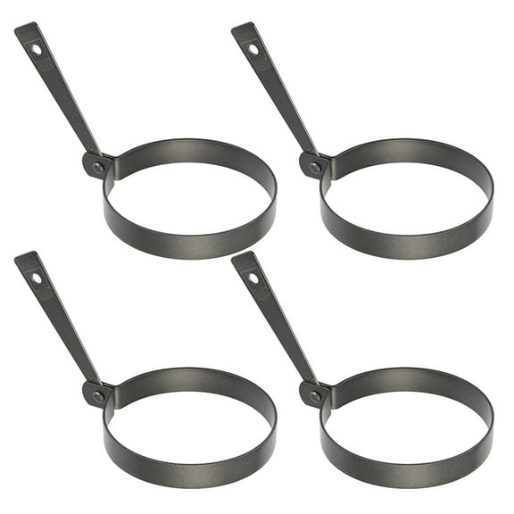Jiandong egg ring 4pcs Non-Stick Fried Egg Rings for Home Restaurant Cooking(4.33X3.54X0.59Inch)