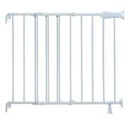 Angle View: Summer Infant Slide & Lock Top of Stairs Metal Gate - White - (Baby Safety Gates)