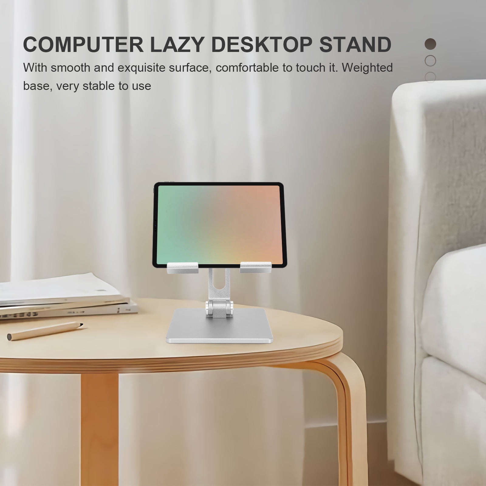 TABLZONE Adjustable Folding Laptop Stand with Angle Control for Home and Office Use, Portable 1-Pack