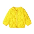 thumbnail image 1 of Toddler Winter Coat Solid Color Cartoon Printed Lightweight Jacket Windproof Jacket Newborn Clothes 3-4 Years Kids Clothes, 1 of 4