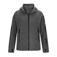 thumbnail image 5 of Men's Military Tactical Jacket Warm Fleece Plush Full Zip Hoodies Outdoor Winter Warm Coats Windbreaker with Pockets, 5 of 6