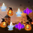 thumbnail image 2 of Halloween Pumpkin Lights Halloween Decorations Upgrade Hanging Lights Halloween String Lights For Home Decor Led Lights For Bedroom Yard Front Porch Halloween Decorations, 2 of 6