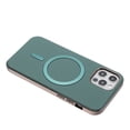 thumbnail image 5 of Allytechgroup iPhone 12 Pro / 12 6.1" Case with Magnetic Ring, Compatible with Magsafe Slim Back Cover Flannel Inner Lining Shockproof Protective Phone Case for Apple iPhone 12 Pro / 12 6.1", Green, 5 of 6