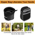 thumbnail image 2 of Hands Free Dog Walking Belt Ajustable Dog Leash Waist Belt Pet Dog Leash Coupler Running and Jogging Lead Belt for Dogs with 2 Pack Bags and Reflective Strip(black), 2 of 5