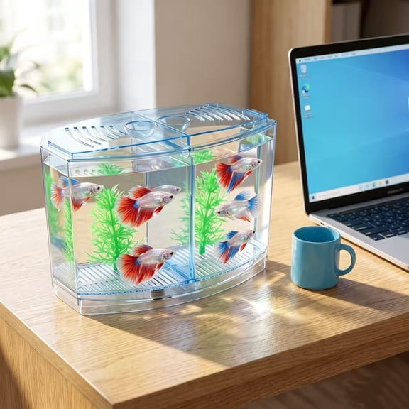 Aquarium Round Fish Guppy Goldfish Containers Crawl Betta Tank Acrylic Tabletop Tanks and Aquariums 10 Gallon Shrimp Farming