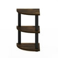 thumbnail image 5 of Pemberly Row 3-Tier Corner Countertop Organizer Shelf in Amber Pine/Black, 5 of 6