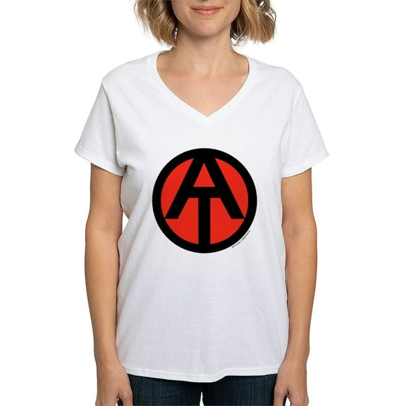 CafePress - GI Joe Adventure Team Logo T Shirt - Womens Cotton V-Neck T-shirt