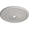 thumbnail image 3 of 31 1/2"OD x 3 5/8"ID x 1 3/4"P Palmetto Ceiling Medallion (Fits Canopies up to 7 5/8"), Hand-Painted Ultra Pure White, 3 of 5