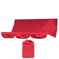 thumbnail image 2 of Tnobhg Rain Cover Waterproof Ruffle Design UV Resistant Simple Installation Universal Protective Oxford Cloth Thickened Swing Canopy Rain Cover Replacement Home Supplies, 2 of 8