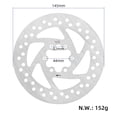 thumbnail image 4 of Ana 145mm Disc Brake Rotor for VSETT 10+ DUALTRON KAABO Electric Scooter MTB Bicycle, 4 of 9