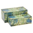 thumbnail image 1 of Plutus Brands PBTH93054 Glass Box, Green - Set of 2, 1 of 1