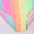 thumbnail image 6 of Odeerbi Girls Swimsuit Toddler Kids Rainbow Sunshine Backless Beach Siamese Bathing Suit, 6 of 9