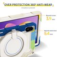 thumbnail image 3 of FJLBDE Case for Xiaomi Redmi Pad 2 2025 11 inch with 360 Kickstand, Shoulder Strap Carrying Protective Cover, Multicolor Blue, 3 of 6