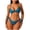 09Light Blue, variant on Hicidod Womens Bikini Set Fashion Solid Swimsuit V Neck Knot Front Push Up High Leg Thong Padded Beach Bathing Suits two Piece