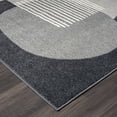thumbnail image 4 of Abani Deco Collection Area Rug Mid Century Modern Bedroom Living Room Decor Floor Rug 8 x 10 Cream Dark Grey, 4 of 9