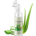 thumbnail image 1 of CERAVELO Limpiador en espuma calmante y de limpieza profunda con cepillo | Jabón facial premium para todo tipo de piel con aloe vera y aminoácidos | Sin fragancia Sin parabenos | 5.27 onzas líquidas, 1 of 5