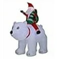 thumbnail image 3 of Luxen Home 6Ft Santa and Polar Bear Inflatable with LED Lights, 3 of 4