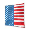 thumbnail image 2 of Pack of 2 Decorative Throw Pillow Covers America Flag Pattern Square Cushion Case Pillow Cases Set 20"x20", 2 of 7