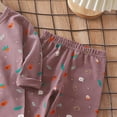 thumbnail image 4 of NOLDARES Newborn Infant Baby Girl Clothes Outfits Fall Winter Long Sleeve Sweatshirts Pants Cute Baby Girl Outfits Set(Purple,8-9 Y), 4 of 6