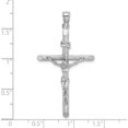 thumbnail image 3 of 14K White Gold Textured Crucifix Charm Material Primary - Heirloom Flawless Stunning Inspired by artistry and crafted with passion, 3 of 4