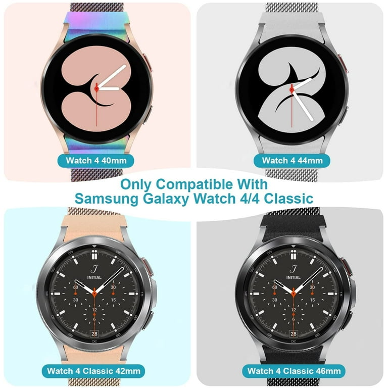 Designer Compatible with Samsung Galaxy Watch 5 Pro 45mm/ Watch 5 40mm  44mm/ 4 Band 40mm 44mm, Galaxy Watch 4 Classic Band 42mm 46mm, 20mm Luxury