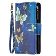 thumbnail image 3 of TECH CIRCLE Galaxy S23 Plus 5G Wallet Case,Premium PU Leather Zipper Card Slot Wrist Strap Magnetic Closure Kickstand Carrying Pouch Protective Case for Samsung Galaxy S23 Plus 5G 2023,Gold Butterfly, 3 of 6