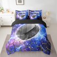 thumbnail image 2 of Erosebridal Ice hockey Bedding Sets King Size, Gradient Geometry Comforter Sets with Sheets, Sports Player Decor, Reversible 7pcs, 2 of 5