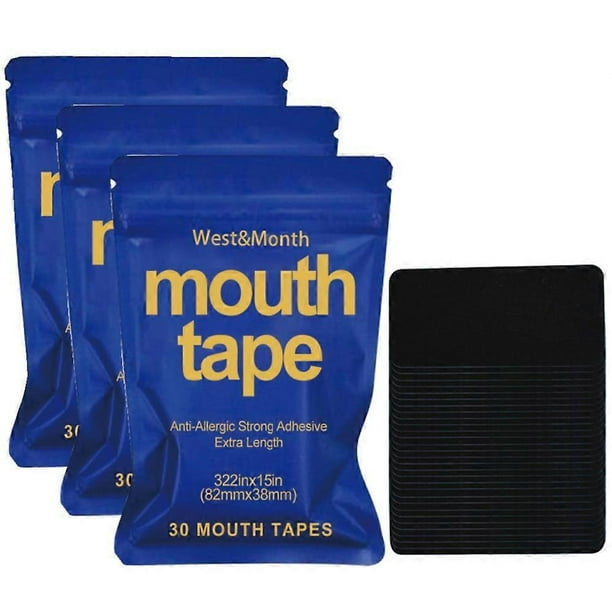3X 30CS Mouth Tape For Nose Breathing Self Adhesive Strips For Nasal Breathing 30pcs